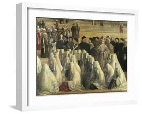 St Mark Preaching in Alexandria, Egypt, 1504-1507-Gentile Bellini-Framed Giclee Print