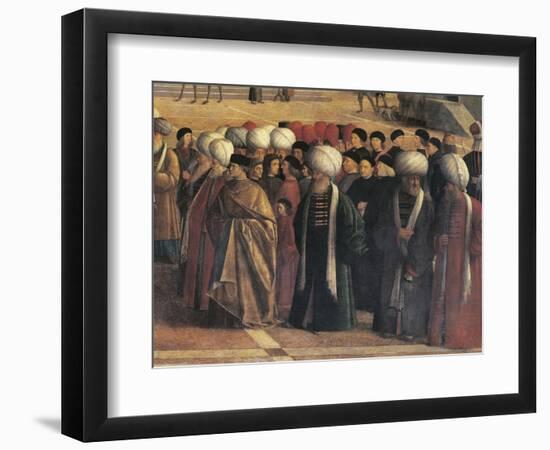 St Mark Preaching in Alexandria, Egypt-Gentile Bellini-Framed Giclee Print