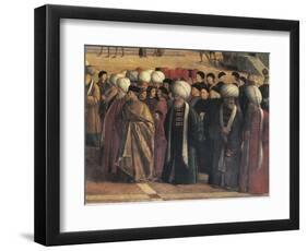 St Mark Preaching in Alexandria, Egypt-Gentile Bellini-Framed Giclee Print