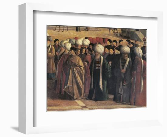 St Mark Preaching in Alexandria, Egypt-Gentile Bellini-Framed Giclee Print