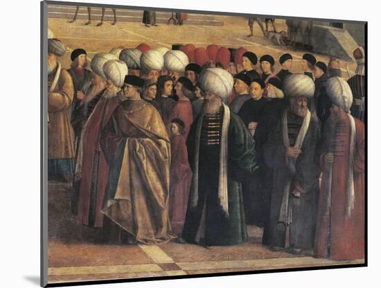 St Mark Preaching in Alexandria, Egypt-Gentile Bellini-Mounted Giclee Print