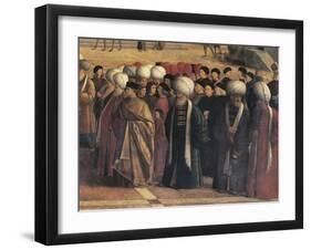 St Mark Preaching in Alexandria, Egypt-Gentile Bellini-Framed Giclee Print