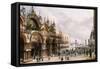 St. Mark's and the Doge's Palace, Venice-Carlo Grubacs-Framed Stretched Canvas