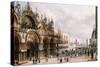 St. Mark's and the Doge's Palace, Venice-Carlo Grubacs-Stretched Canvas