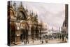 St. Mark's and the Doge's Palace, Venice-Carlo Grubacs-Stretched Canvas