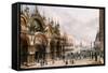 St. Mark's and the Doge's Palace, Venice-Carlo Grubacs-Framed Stretched Canvas