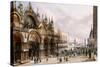 St. Mark's and the Doge's Palace, Venice-Carlo Grubacs-Stretched Canvas