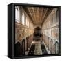 St. Mark's Basilica, 336, 4th c. Interior view of nave toward alter, Rome, Italy-null-Framed Stretched Canvas