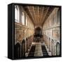 St. Mark's Basilica, 336, 4th c. Interior view of nave toward alter, Rome, Italy-null-Framed Stretched Canvas