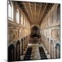 St. Mark's Basilica, 336, 4th c. Interior view of nave toward alter, Rome, Italy-null-Mounted Art Print