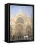 St. Mark's Basilica in Mist, Venice, UNESCO World Heritage Site, Veneto, Italy, Europe-Thouvenin Guy-Framed Stretched Canvas