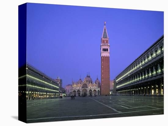 St. Mark's Basilica, St. Mark's Square, Venice, Italy-Alan Copson-Stretched Canvas