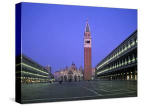 St. Mark's Basilica, St. Mark's Square, Venice, Italy-Alan Copson-Stretched Canvas