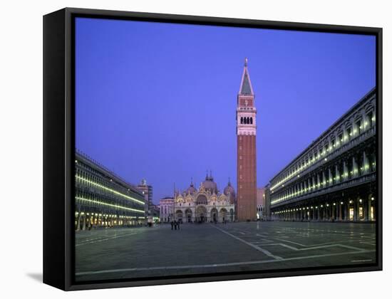 St. Mark's Basilica, St. Mark's Square, Venice, Italy-Alan Copson-Framed Stretched Canvas