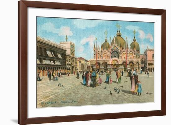 St. Mark's Basilica, Venice, Italy-null-Framed Premium Giclee Print