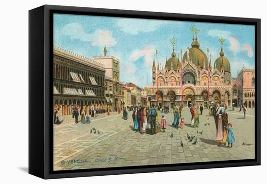 St. Mark's Basilica, Venice, Italy-null-Framed Stretched Canvas