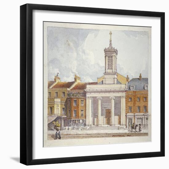 St Mark's Church, North Audley Street, London, 1827-Robert Blemmell Schnebbelie-Framed Giclee Print