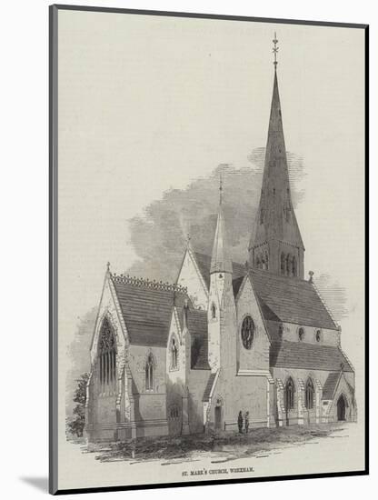 St Mark's Church, Wrexham-null-Mounted Giclee Print