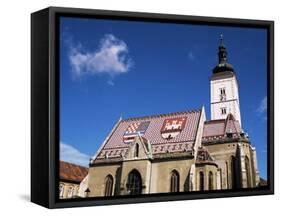 St. Mark's Church, Zagreb, Croatia-Ken Gillham-Framed Stretched Canvas