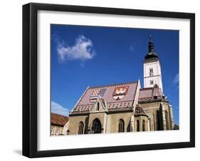 St. Mark's Church, Zagreb, Croatia-Ken Gillham-Framed Photographic Print