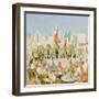 St. Mark's from Florian's (W/C on Paper)-Laurence Fish-Framed Giclee Print