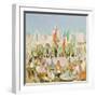 St. Mark's from Florian's (W/C on Paper)-Laurence Fish-Framed Giclee Print