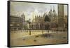 St Mark's Square, 1882-Filippo Carcano-Framed Stretched Canvas