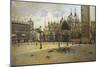 St Mark's Square, 1882-Filippo Carcano-Mounted Giclee Print