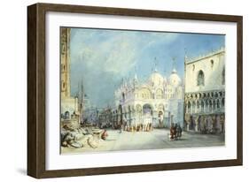 St Mark's Square in Venice-William Wyld-Framed Giclee Print