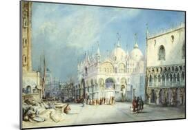 St Mark's Square in Venice-William Wyld-Mounted Giclee Print