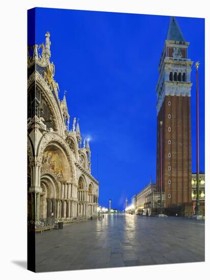 St. Mark's Square (Piazza San Marco) at Dawn, Venice, Italy-Rob Tilley-Stretched Canvas