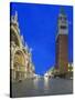 St. Mark's Square (Piazza San Marco) at Dawn, Venice, Italy-Rob Tilley-Stretched Canvas