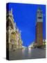 St. Mark's Square (Piazza San Marco) at Dawn, Venice, Italy-Rob Tilley-Stretched Canvas