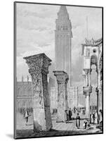 St. Mark's Square, Venice, Engraved by Edward John Roberts (Engraving)-Samuel Prout-Mounted Giclee Print