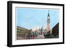 St Mark's Square, Venice, Italy, 19th Century-Kirchmayr-Framed Giclee Print