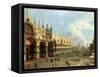 St.Mark's Square, Venice-Canaletto-Framed Stretched Canvas