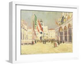 St. Mark's Square, Venice-Paul Mathieu-Framed Giclee Print