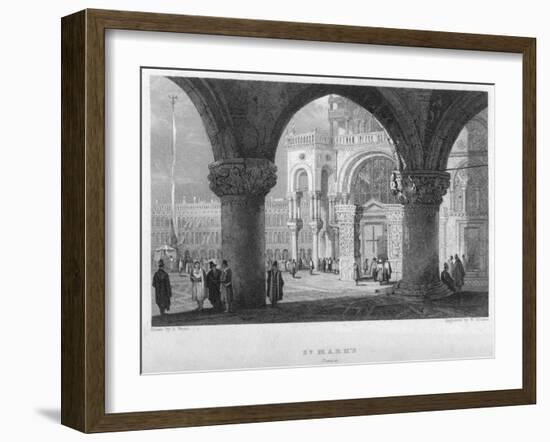 St Mark'S, Venice, 19th Century-William Finden-Framed Giclee Print