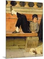 St. Mark's, Venice, Detail of a Boy Smoking (Detail)-Adolf Echtler-Mounted Giclee Print