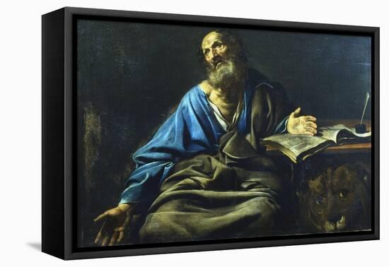 St Mark the Evangelist, C1611-1632-Valentin de Boulogne-Framed Stretched Canvas