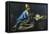 St Mark the Evangelist, C1611-1632-Valentin de Boulogne-Framed Stretched Canvas