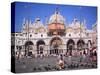 St Marks Square and Basilica, Venice, Italy-Peter Thompson-Stretched Canvas