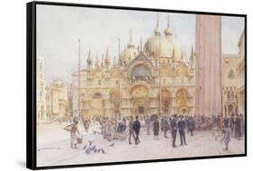 St Marks Square, Venice-Walter Frederick Roofe Tyndale-Framed Stretched Canvas