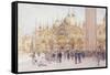 St Marks Square, Venice-Walter Frederick Roofe Tyndale-Framed Stretched Canvas