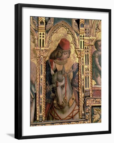 St. Martin, Detail from the San Martino Polyptych-Carlo Crivelli-Framed Giclee Print