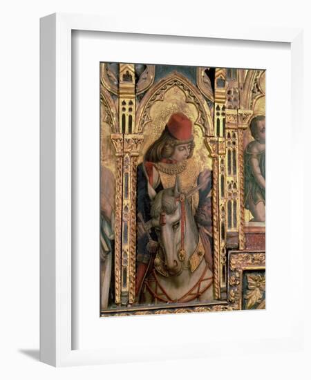 St. Martin, Detail from the San Martino Polyptych-Carlo Crivelli-Framed Giclee Print