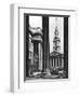 St Martin-In-The-Fields Seen Between the Columns of the National Gallery, London, 1926-1927-McLeish-Framed Giclee Print