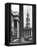 St Martin-In-The-Fields Seen Between the Columns of the National Gallery, London, 1926-1927-McLeish-Framed Stretched Canvas