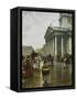 St Martin-In-The-Fields-William Logsdail-Framed Stretched Canvas