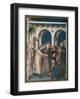 St Martin Is Knighted, 1312-1317-Simone Martini-Framed Giclee Print